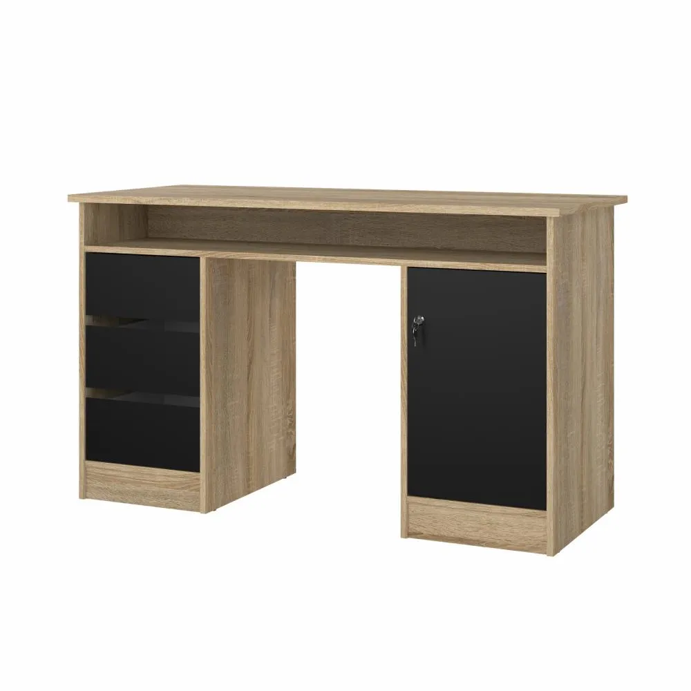 Function Plus Desk 1 door + 3 drawers