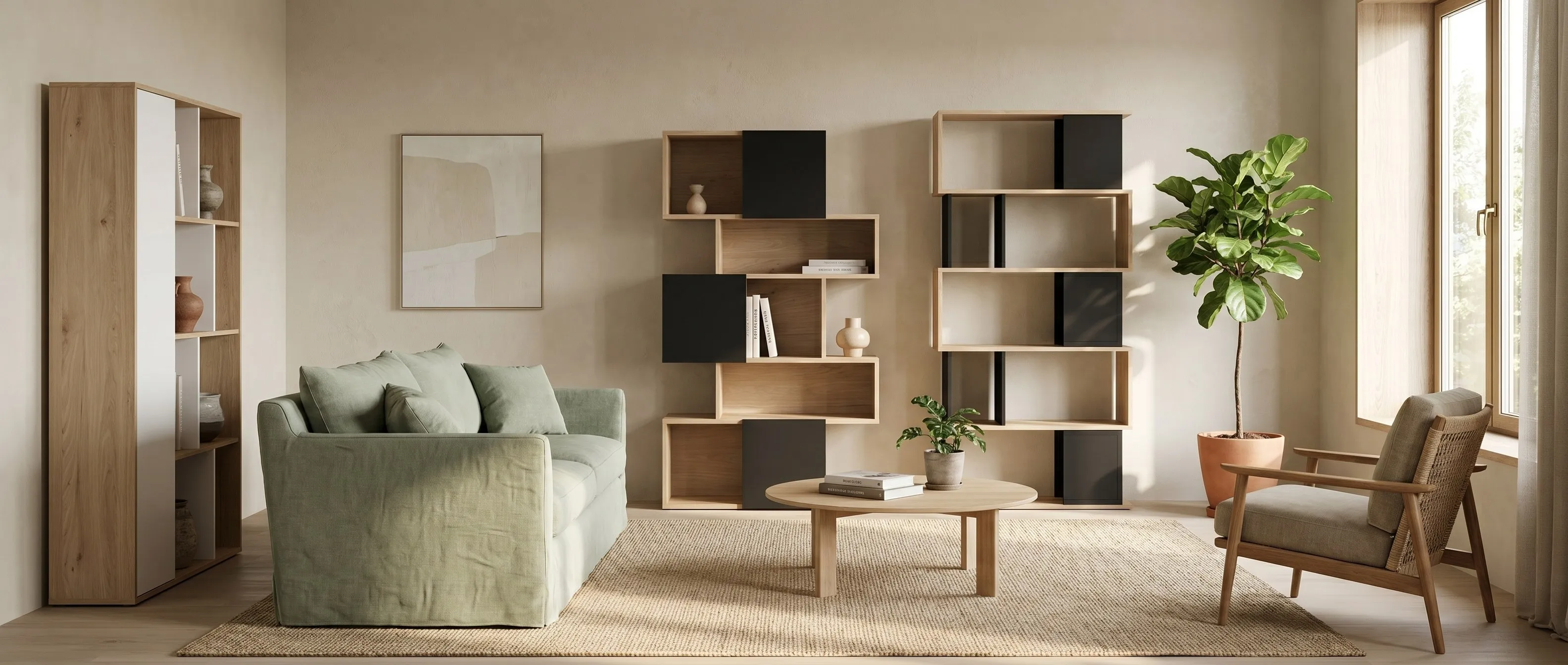 The Maze collection styled as a room