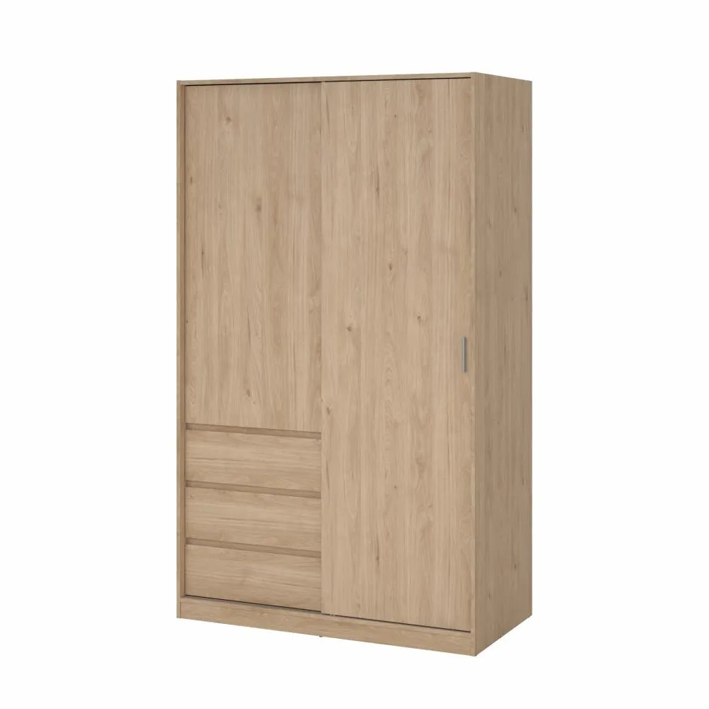 Naia Wardrobe with 1 Sliding door + 1 door + 3 drawers
