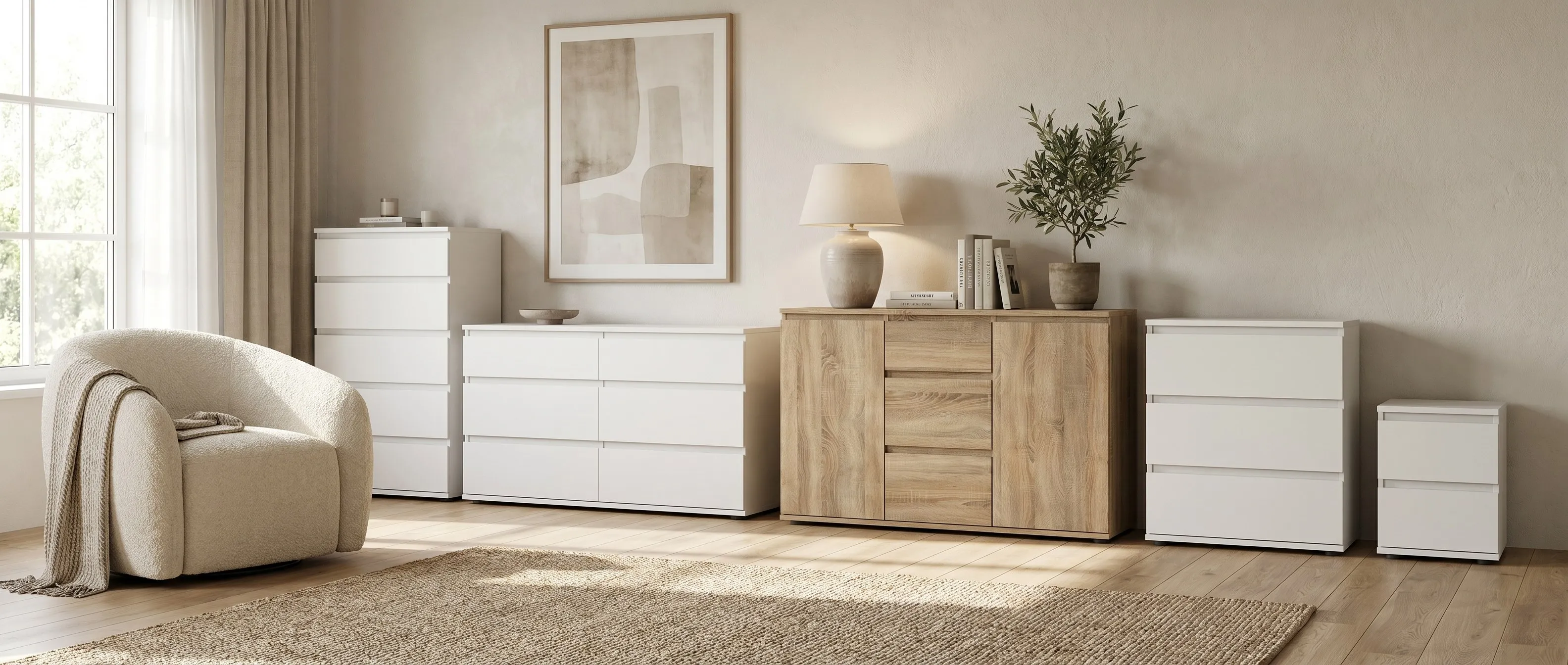 The Nova collection styled as a room