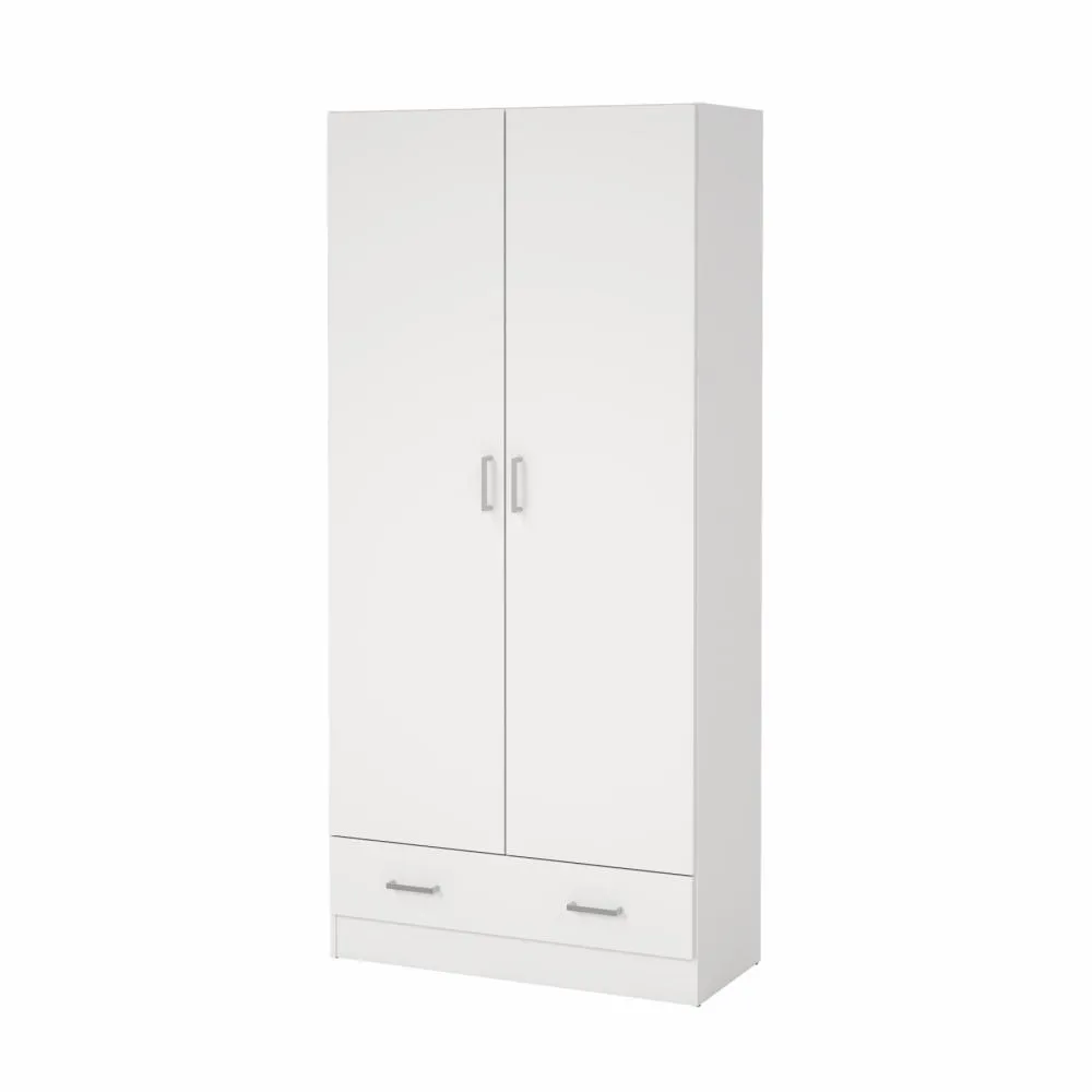 Space Wardrobe with 2 doors + 1 drawer