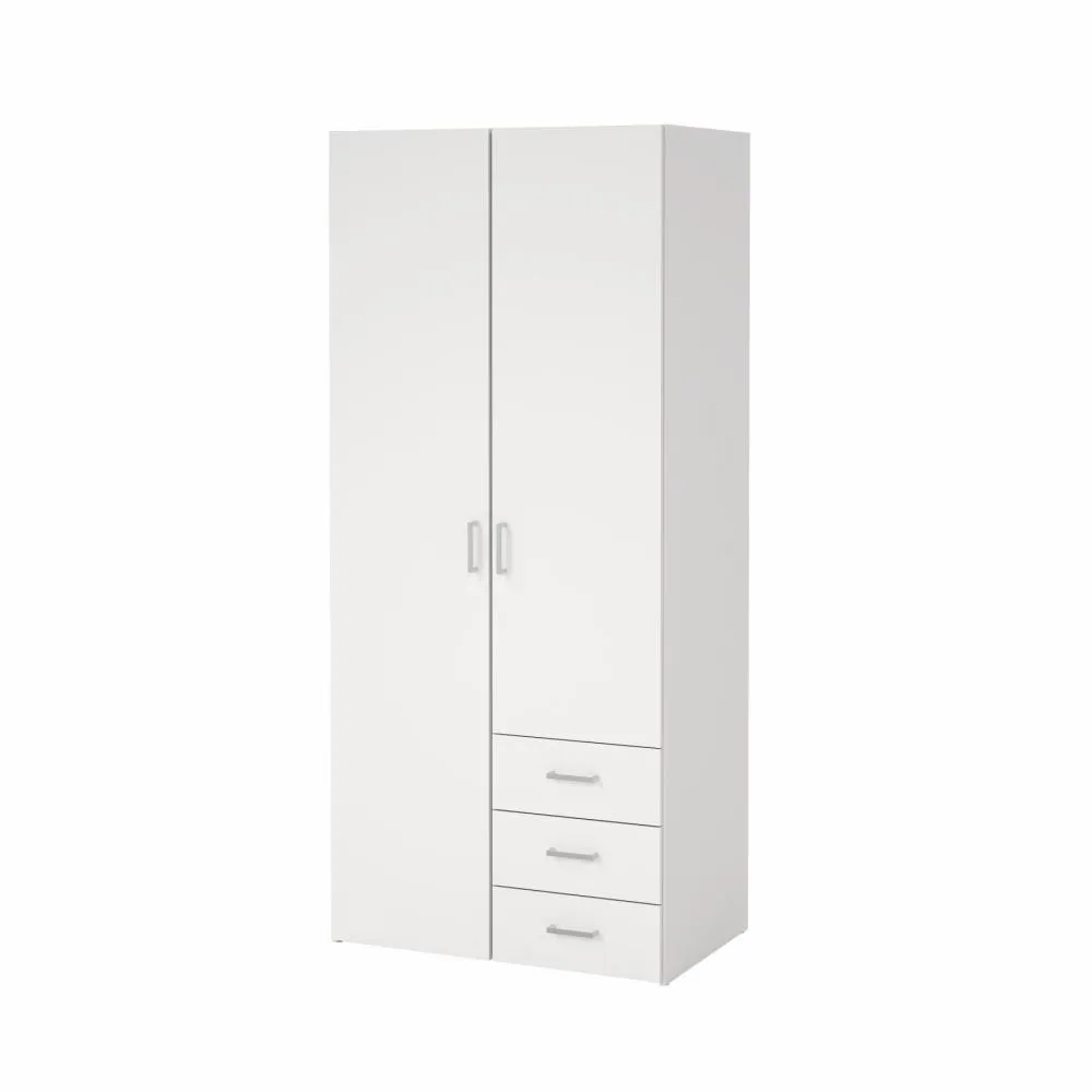Space Wardrobe with 2 doors + 3 drawers (175)