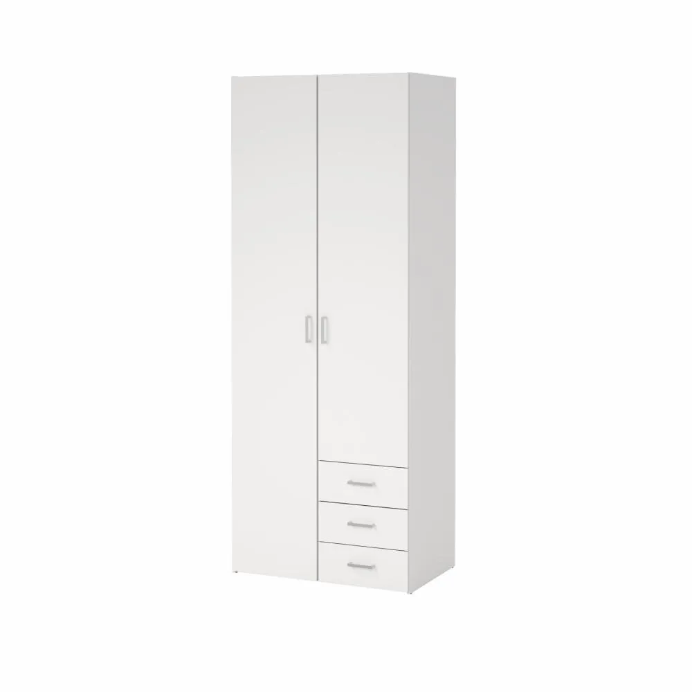 Space Wardrobe with 2 doors + 3 drawers (200)