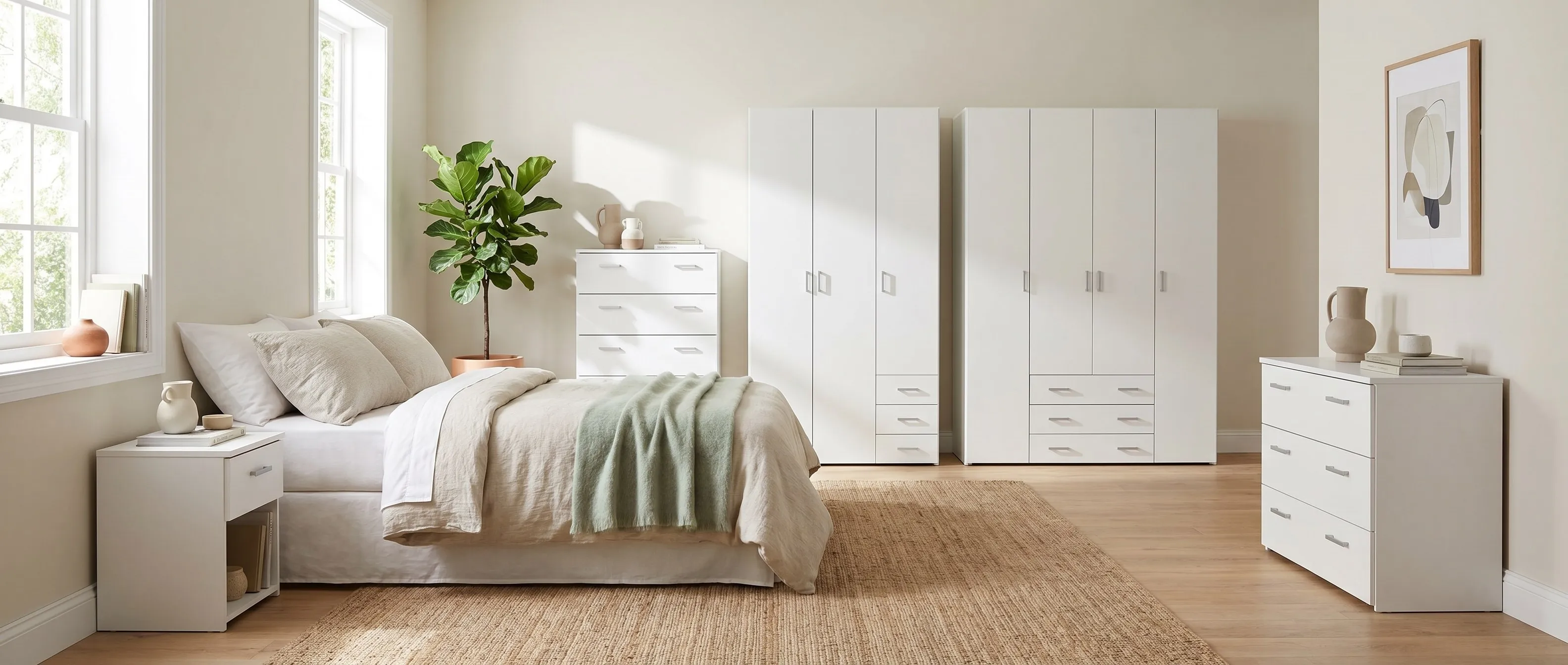 The Space collection styled as a room